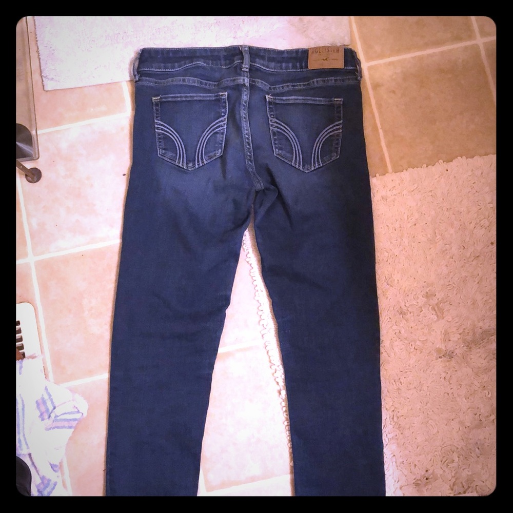 Hollister skinny jeans dark with fade